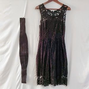 BB Dakota black lace dress